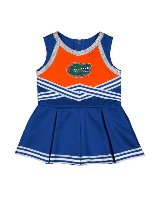 Girls Baby Boys and Girls Royal Florida Gators Lollipop Park Cheer Dress
