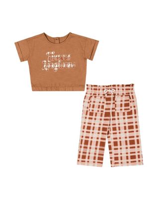 Colosseum - Girls Baby Boys and Girls Texas Orange Texas Longhorns Sky Castle Two-Piece T-Shirt and Pants Set