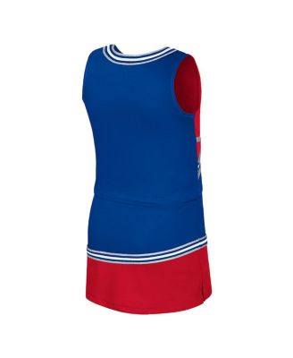Big Girls 2-Piece Royal Kansas Jayhawks Lollipop Park Cheer Set