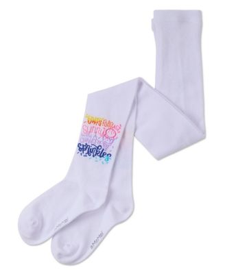 Girls Sunny Days Opaque Stretch Cotton Tights