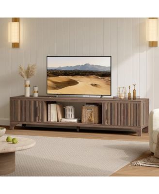 70-Inch Modern TV Stand Mid-Century Entertainment Center with Storage for 65"/75" TVs