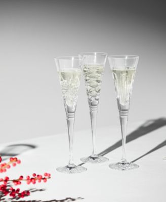 Winter Wonders Clear Flutes, Set of 6
