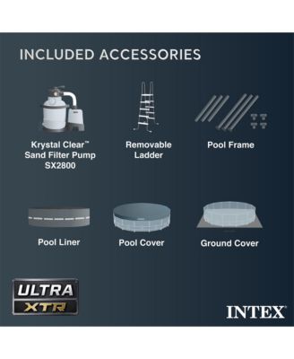 26339EH 24' x 52" Round Ultra XTR Frame Swimming Pool Set with Filter Pump