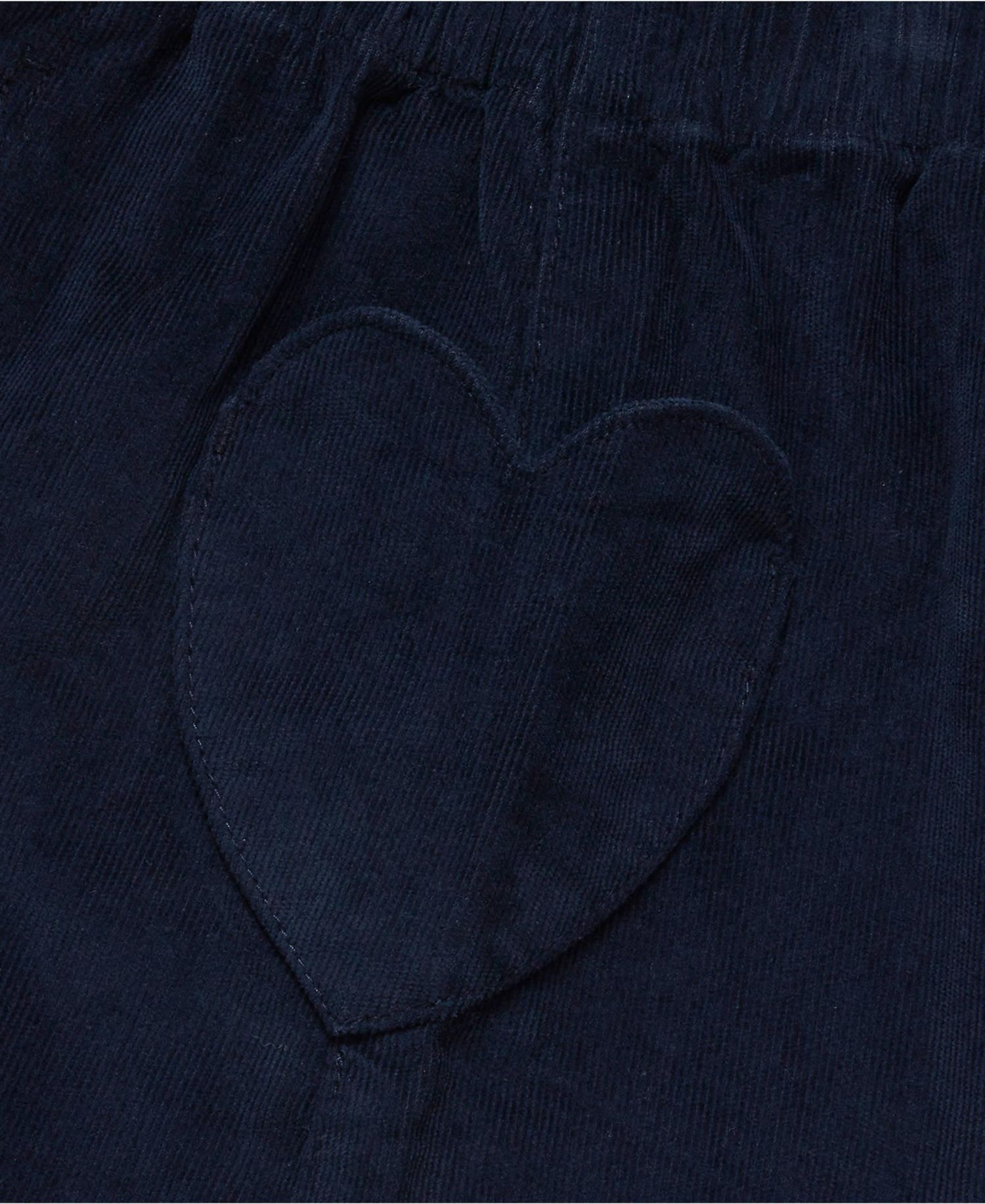 Girls Corduroy Skirt with Heart Pockets