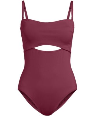 Women's Bandeau Cut Out One Piece