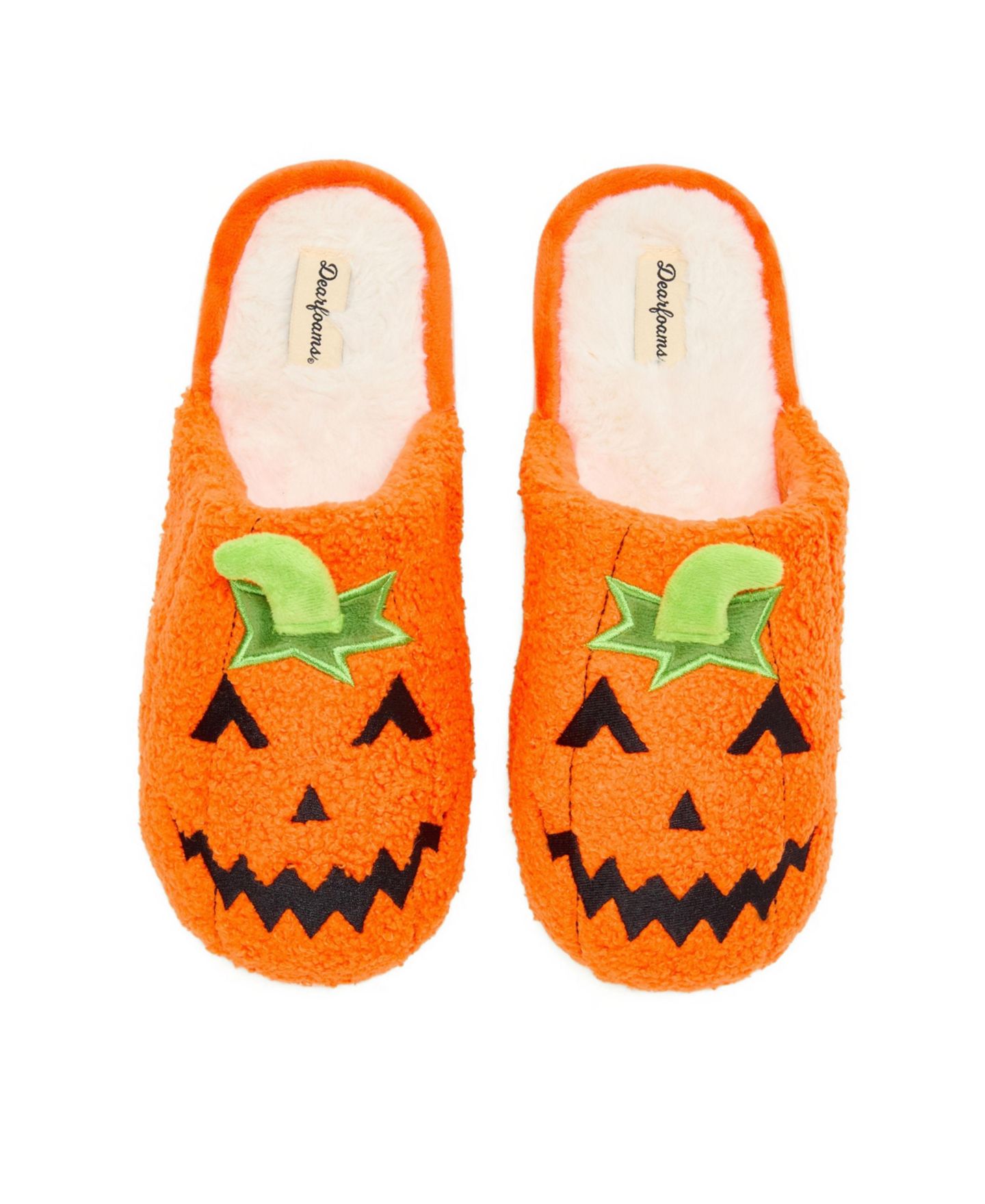 Тапочки Dearfoams Unisex Adult Halloween Bat Scuff Slipper, цвет: Mandarin — фото 4