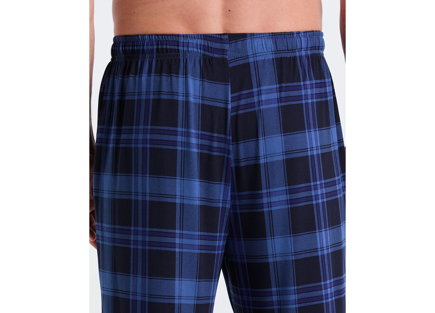 Men's Deluxe Touch Plaid Print Pajama Pants