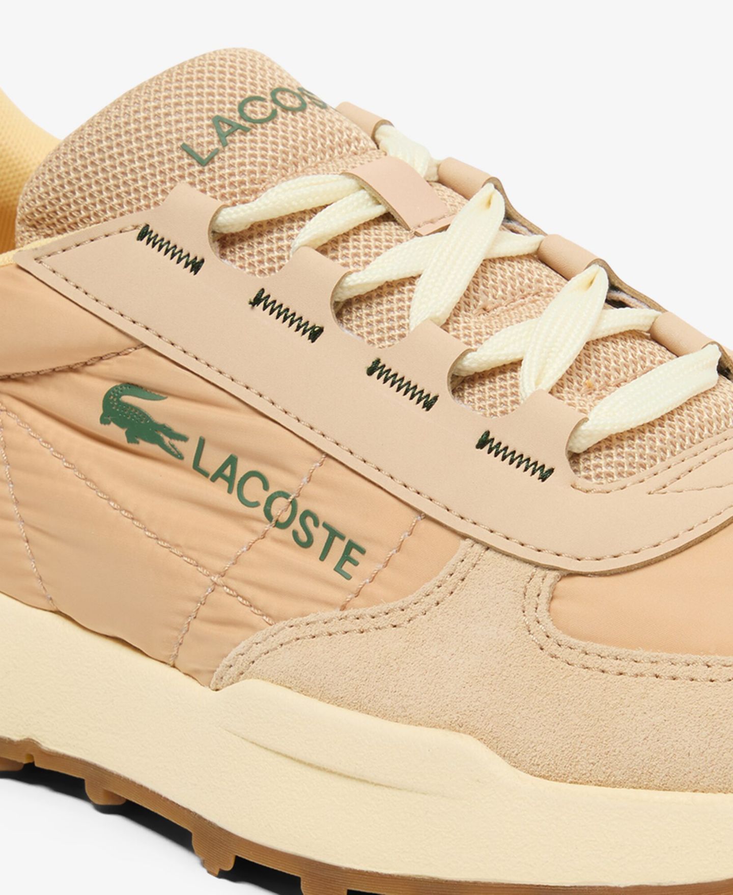 Мужские кроссовки Lacoste Elite Active EVO Round Toe, цвет: Натуральный / Жёлтый — фото 6