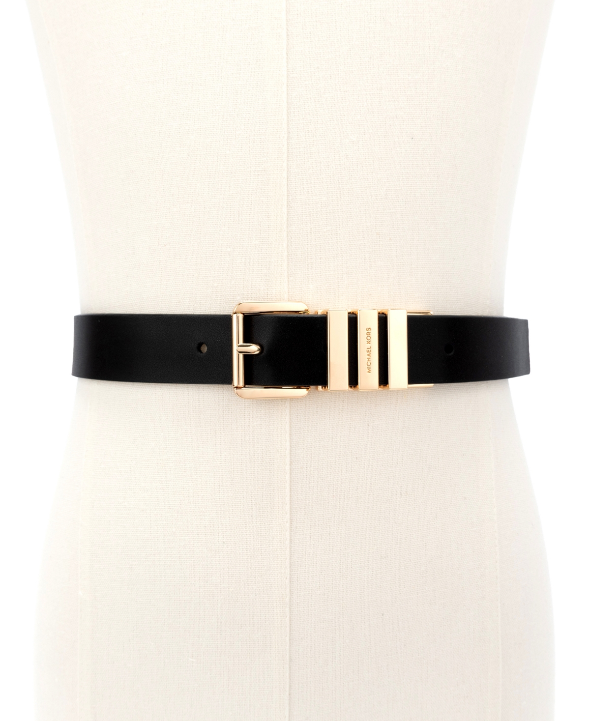 Michael Kors Women's Reversible Snake Pattern Belt In Brown