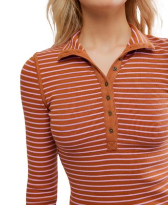 Women's Lake Henley Striped Top
