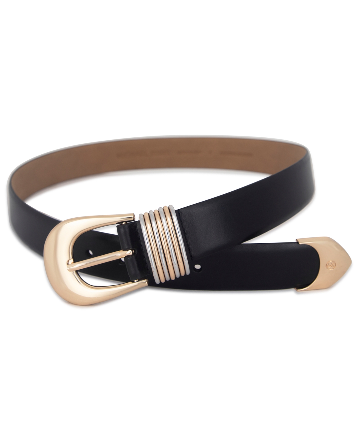 Michael Kors Women's Leather Belt In Black