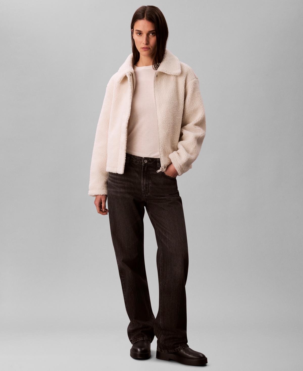 Calvin Klein Jeans Women's Point Collar Jacket