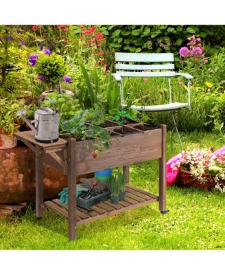 Outsunny Raised Garden Bed with Grow Grids