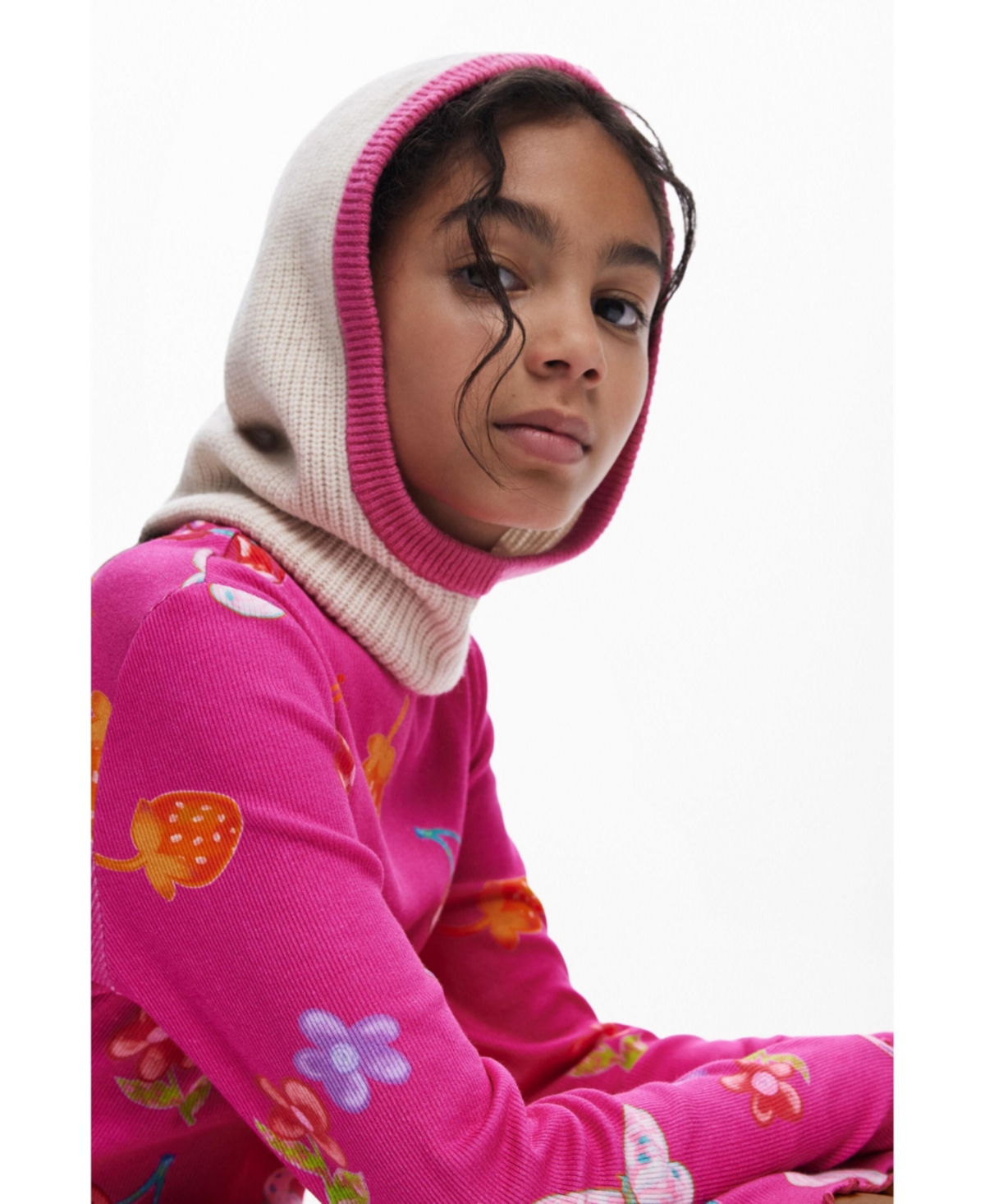 Desigual Girls's Ribbed skater dress shapes