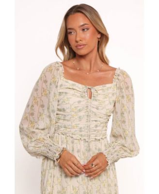 Women's Keziah Long Sleeve Maxi Dress - Yellow Floral