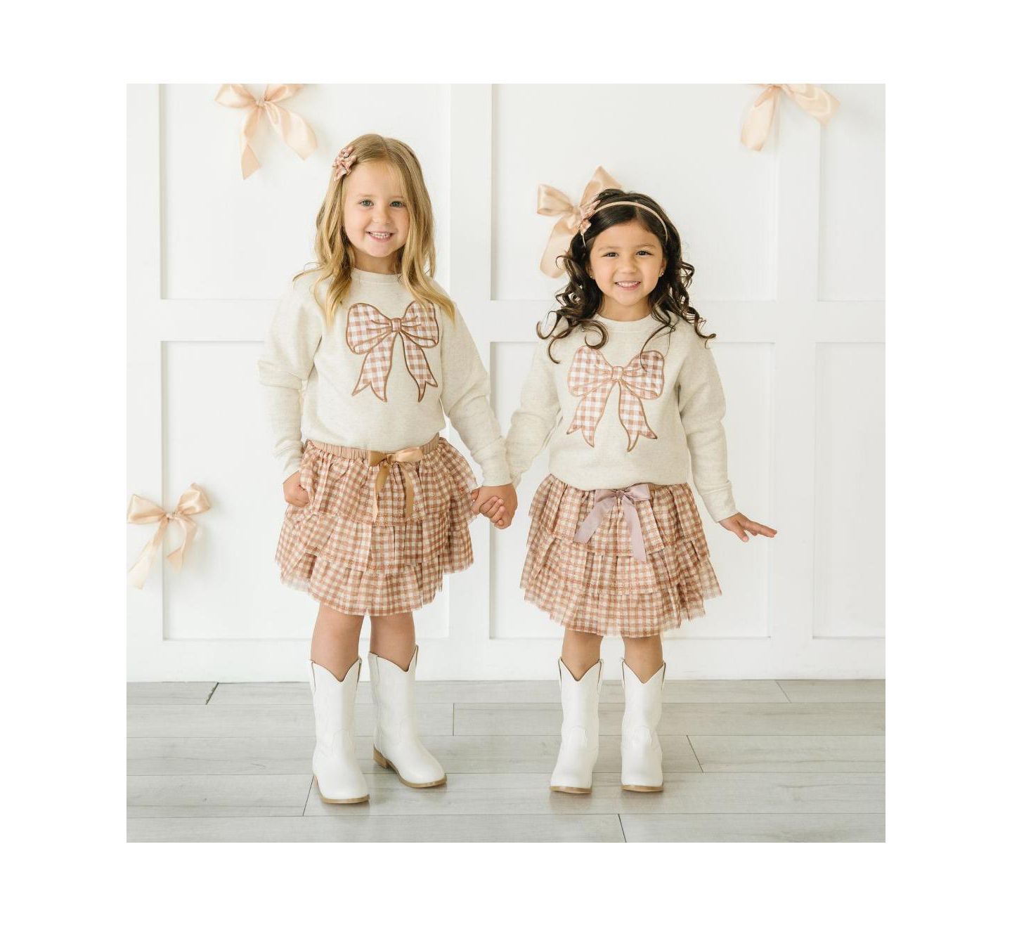 Аксессуары для волос Sweet Wink Child Gingham Printed Tulle Bow Headband для девочек, цвет: Разноцветный — фото 5