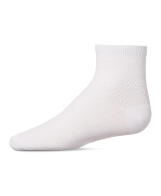 Little Girls Pique Stitch Anklet Socks
