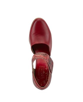 Spring Step Toolie Mary Jane Pump with Hand-Painted Vamp