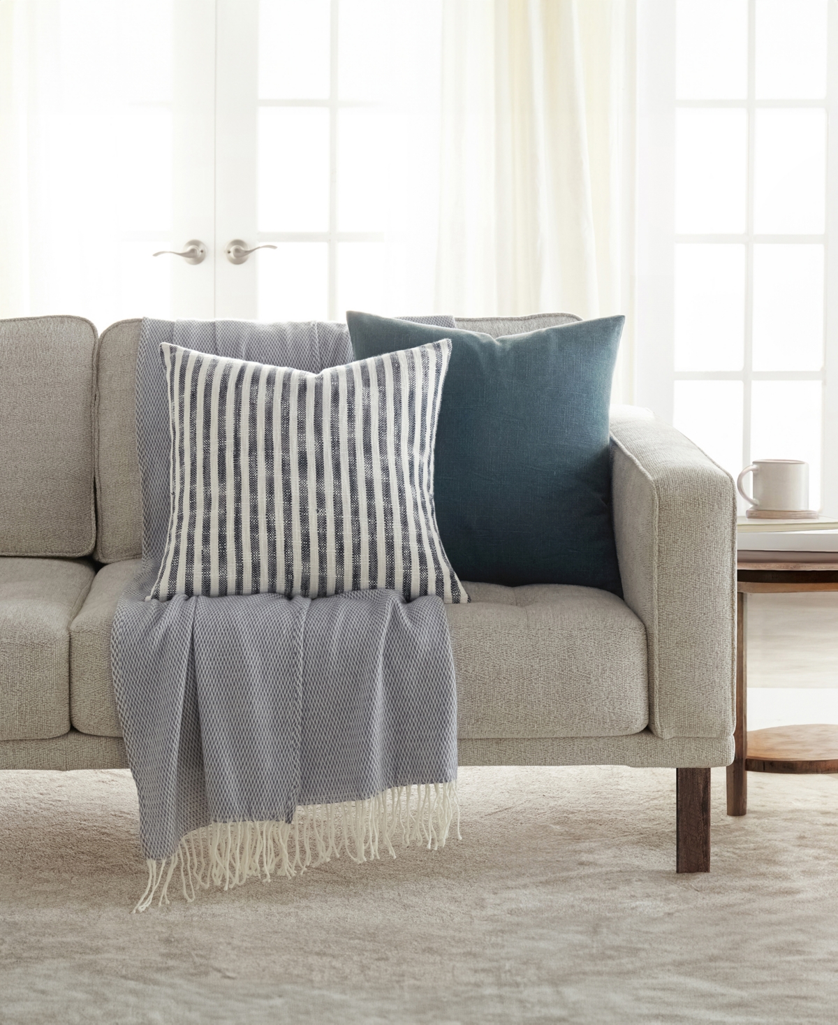 Ienjoy Home Yarn-dyed Patterns 2-pack Decor Pillows, 20" X 20" In Multi