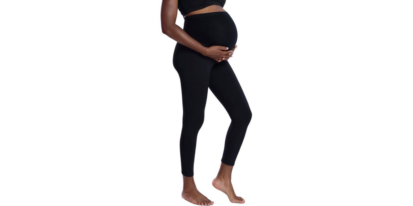 Женские леггинсы Motherhood Maternity Motherhood Essential Stretch Secret Fit Over the Belly, цвет: Чёрный — фото 2