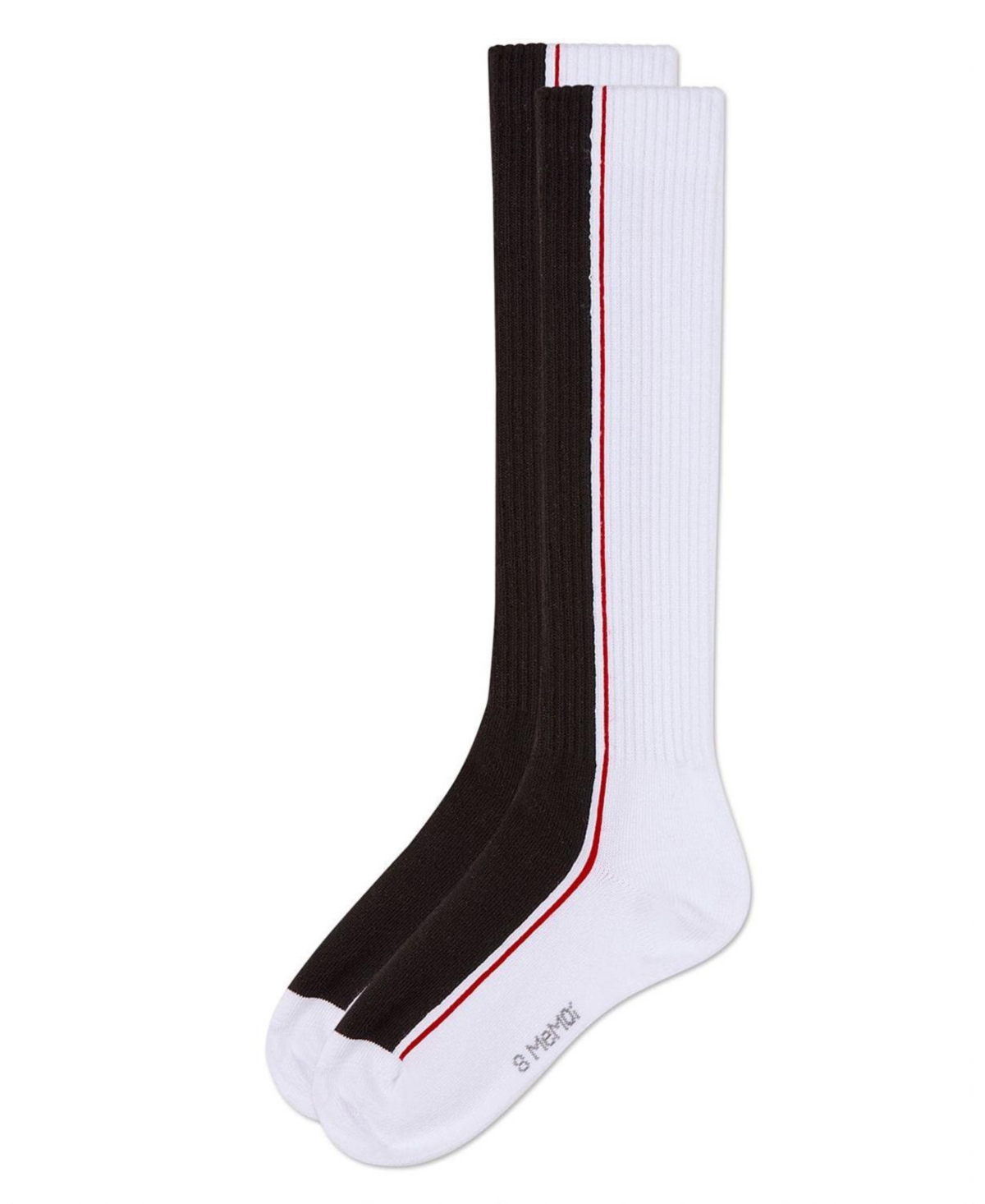 Memoi Girls Color Block Stripe Stretch Cotton Knee Sock