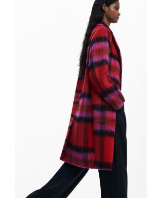 Women's Red tartan coat