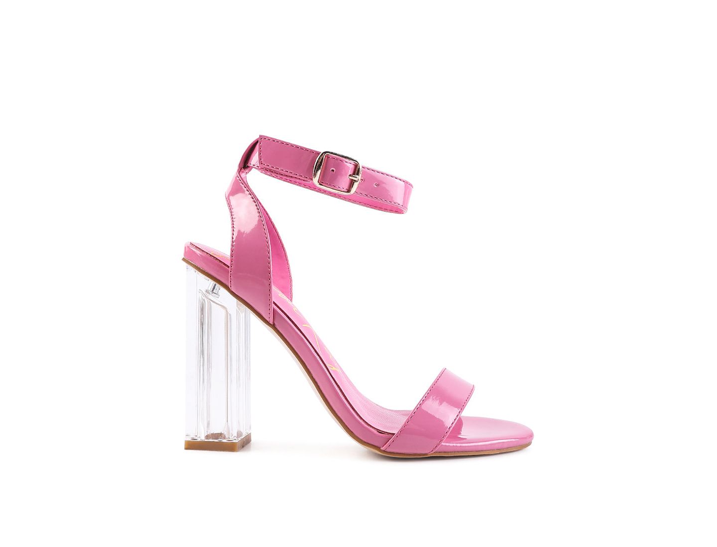 Женские сандалии London Rag Poloma Clear Block Heel Party, цвет: Розовый — фото 4