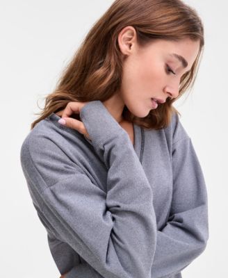 Women's Brushed Rib V-Neck Sweater