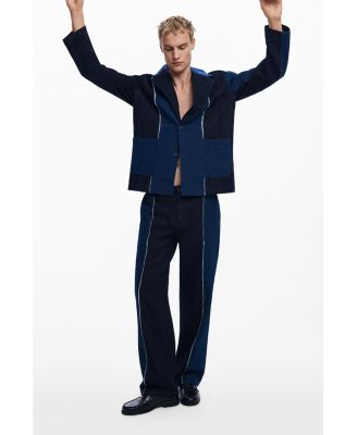 Men's Blazer with combined seams