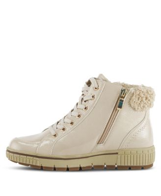 ALPS Water Resistant Boots with Sherpa Lining and Lace-Up Detail