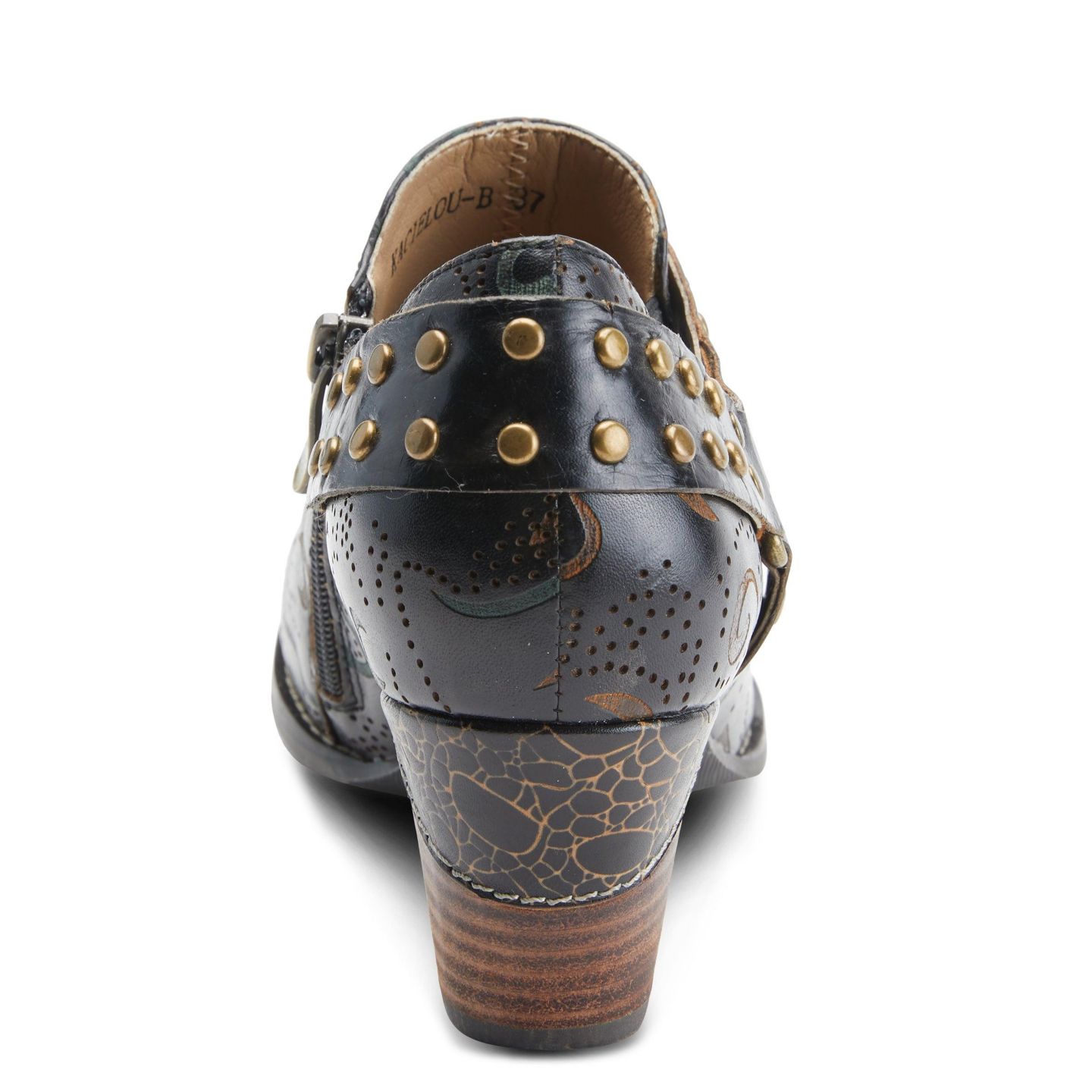 Женские ботинки L'Artiste Spring Step Kacielou Shootie with Hand-Painted Leather Upper, цвет: Чёрный — фото 6