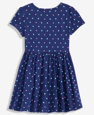 Girls' Toddler 2T-4T Short-Sleeve Dotted Dress