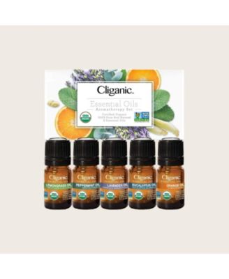 Organic Aromatherapy Set (Top 5 Essential Oils) - 15ml