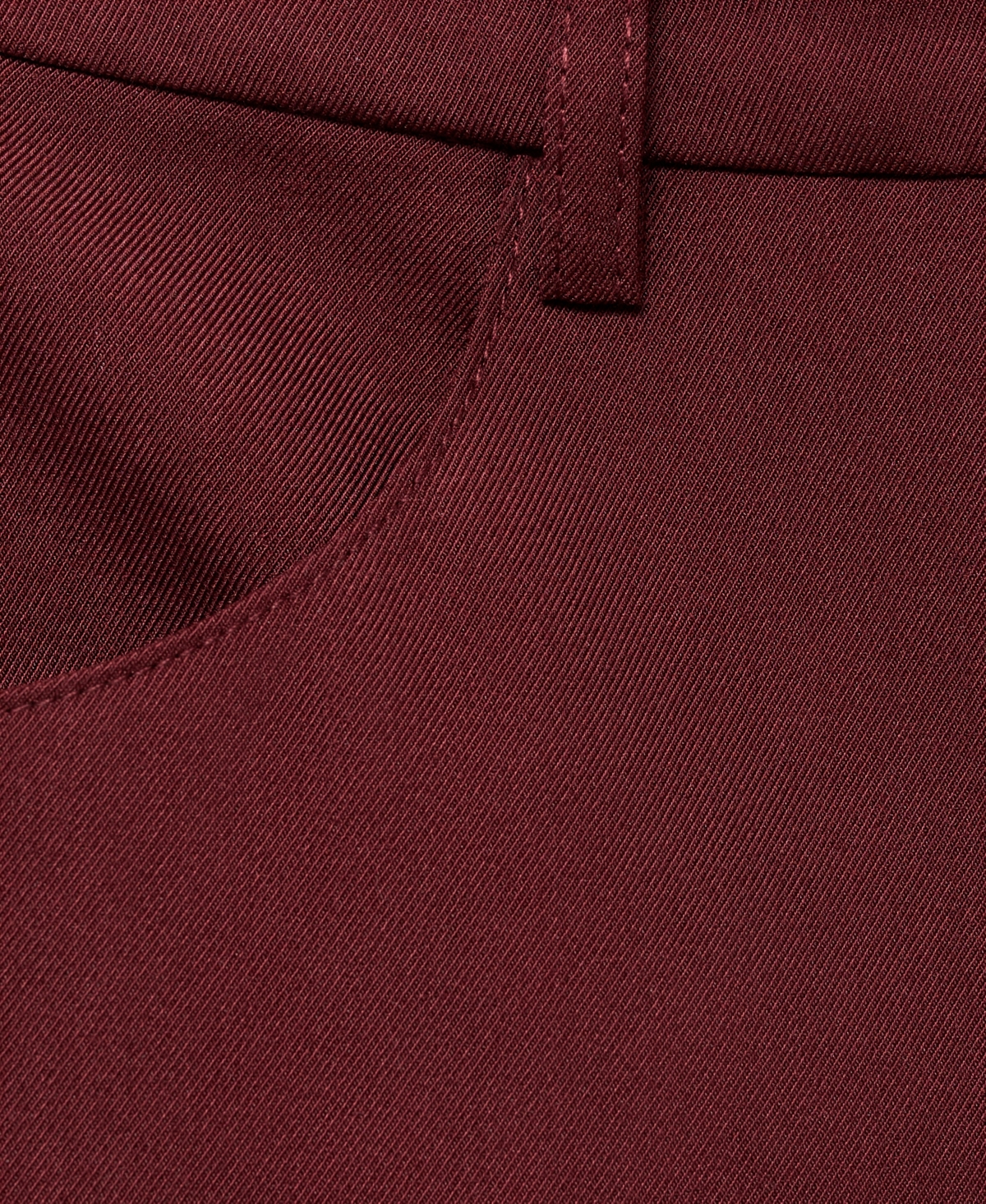 Mango High Waist Pencil Skirt In Burgundy