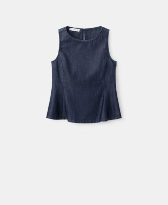 Women's Denim Crop Top