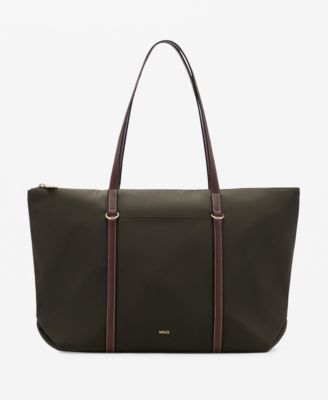 MANGO - Women's Double Handle Shopper Bag