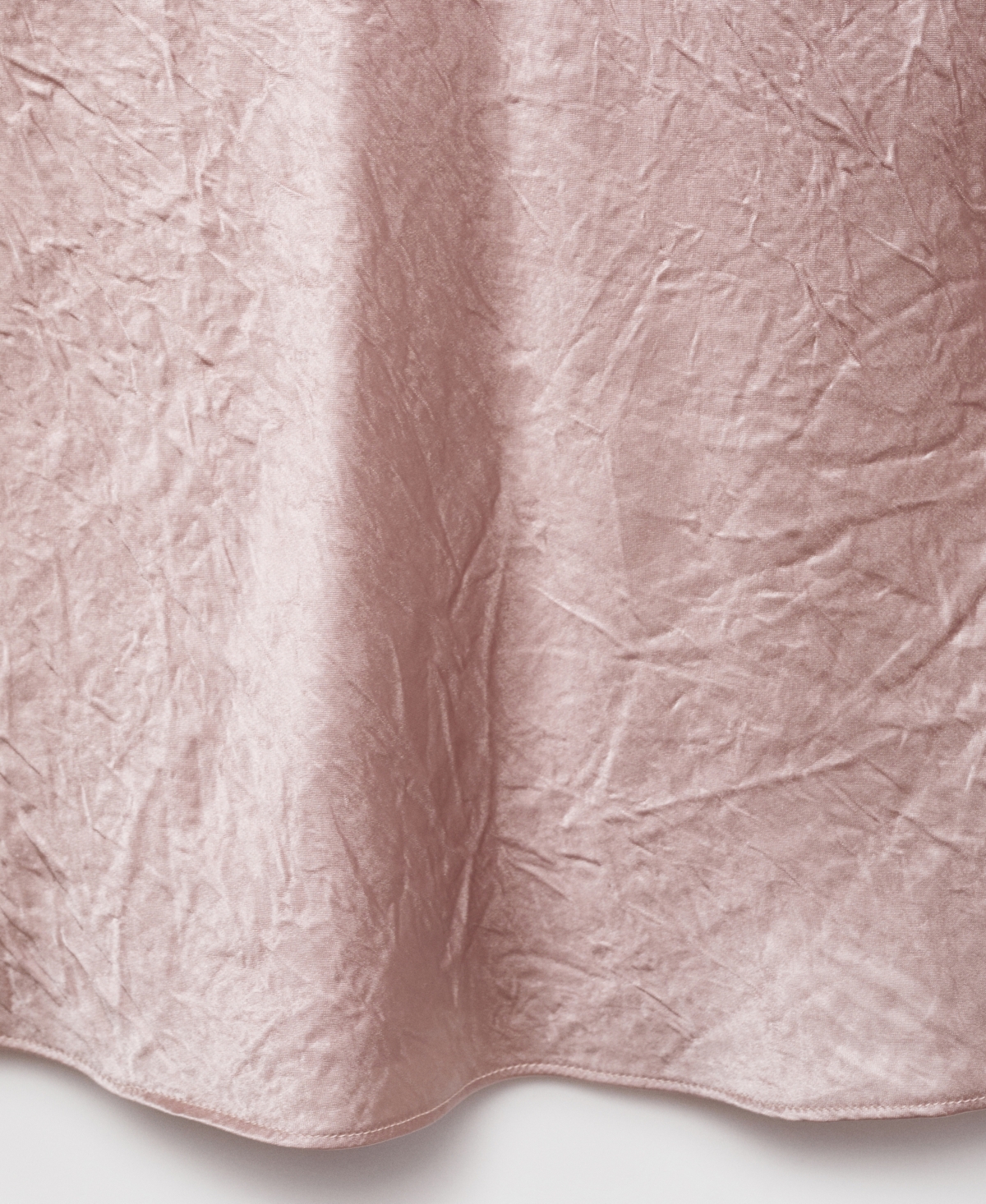 Mango Women's Wrinkled-effect Satin Blouse In Pink
