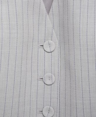 Women's Pinstriped Suit Vest