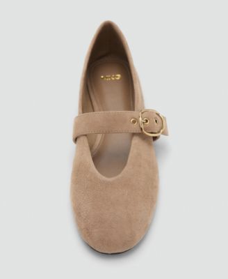 Women's Suede Leather Ballet Flats