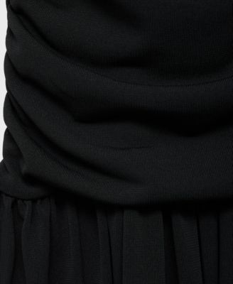 Women's Gathered Midi Dress