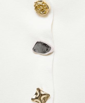 Women's Jewel Button Knitted Cardigan