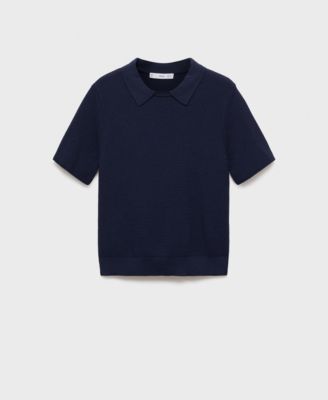 MANGO - Women's Shirt Collar Sweater