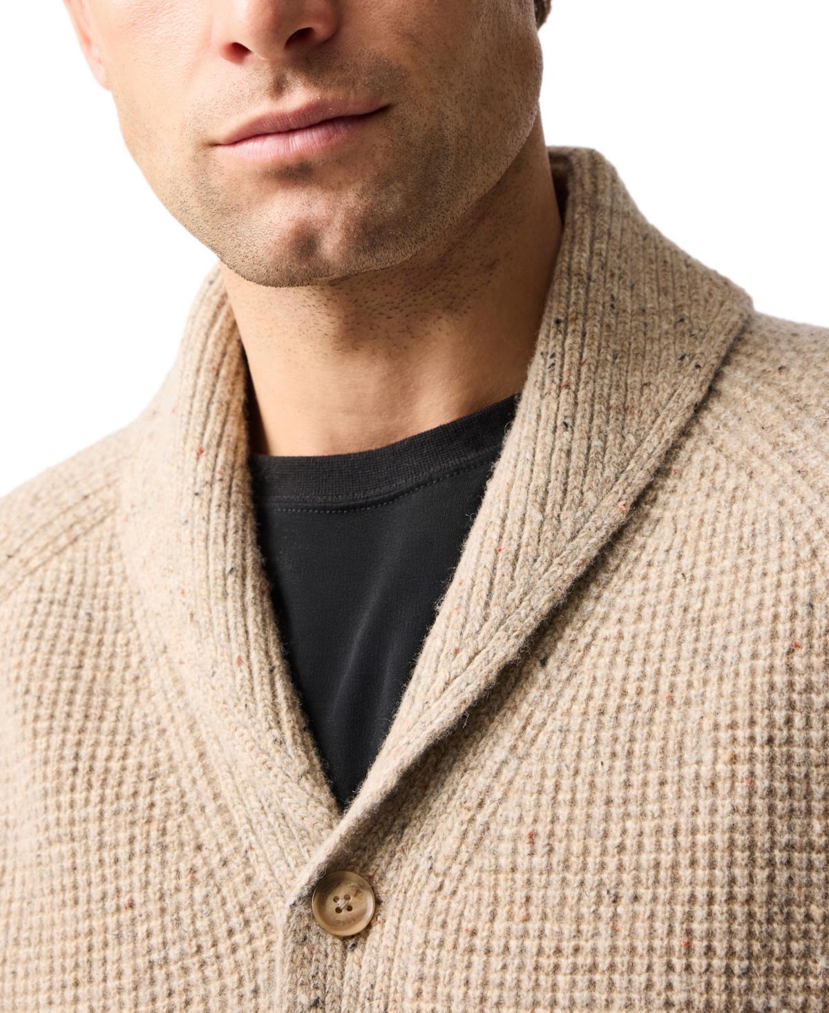Rodd & Gunn Williamson Textured Cardigan Sweater In Neutral