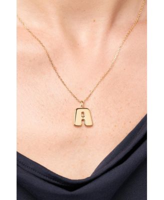 Letter Necklace - Bubble Letter Necklace