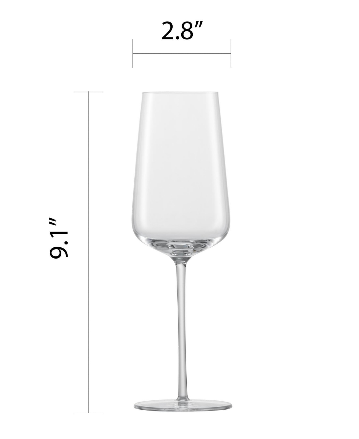 Zwiesel Glas Vervino Champagne Glasses, Set Of 4 In Transparent