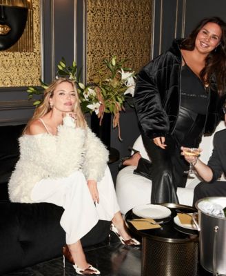 Women's Cropped Velvet Puffer Jacket, Macy's Exclusive