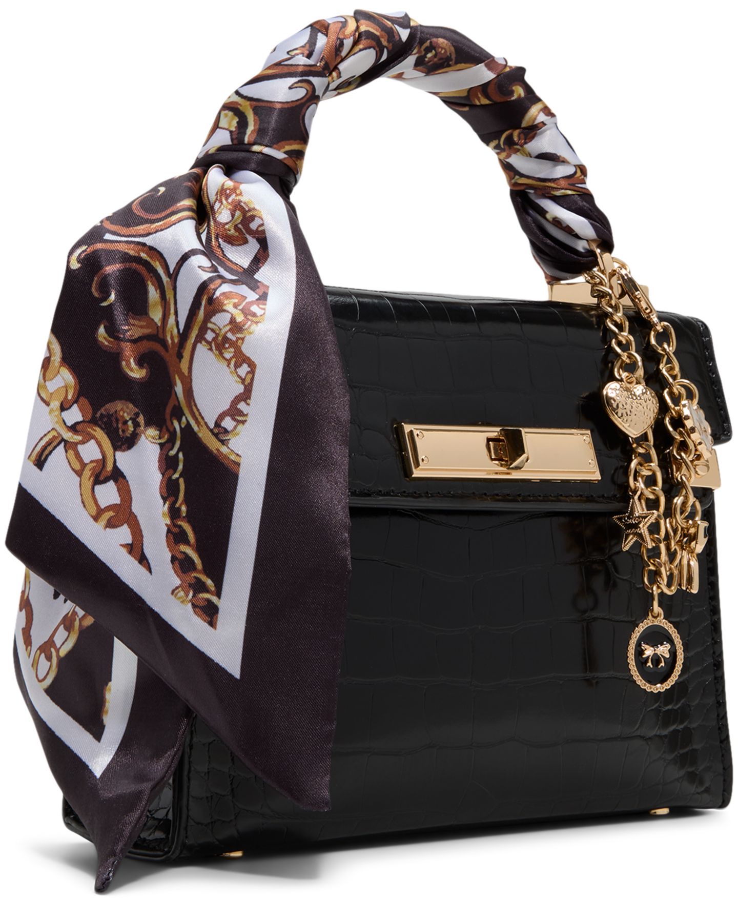 Женская сумка ALDO Larigodiaa Mini Top Handle, цвет: Чёрный — фото 4