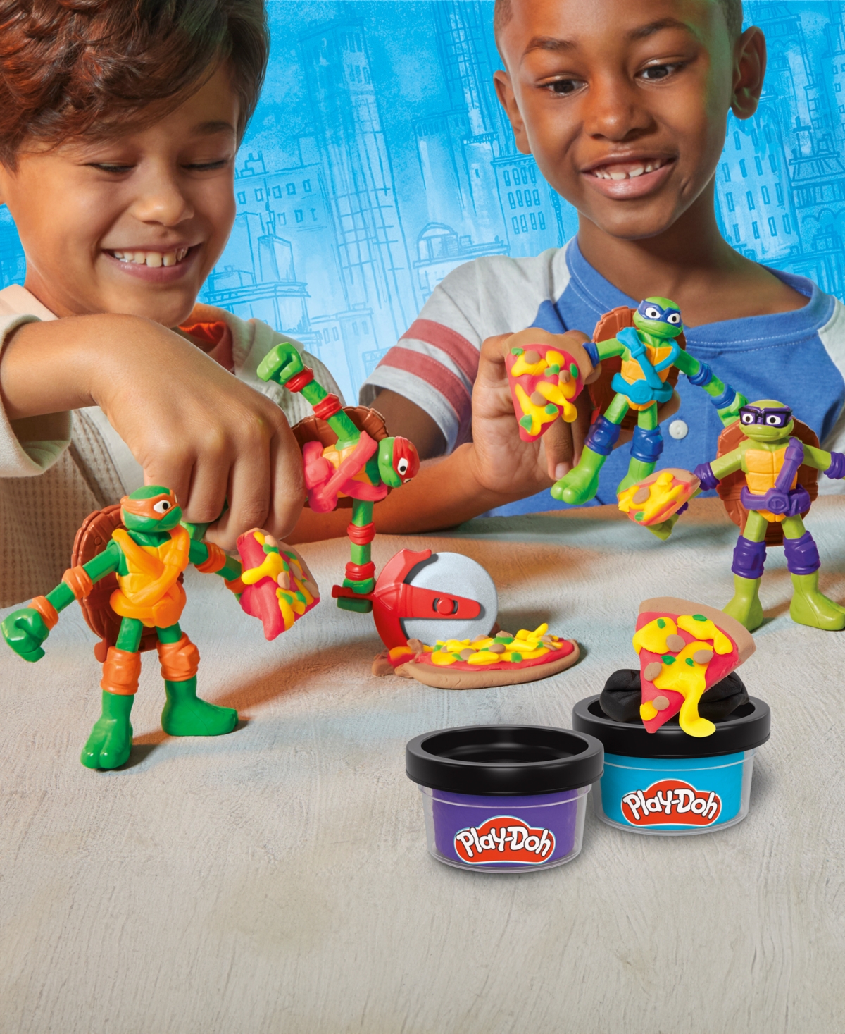 Play-doh Teenage Mutant Ninja Turtles Cowabunga Creations Playset In Multi