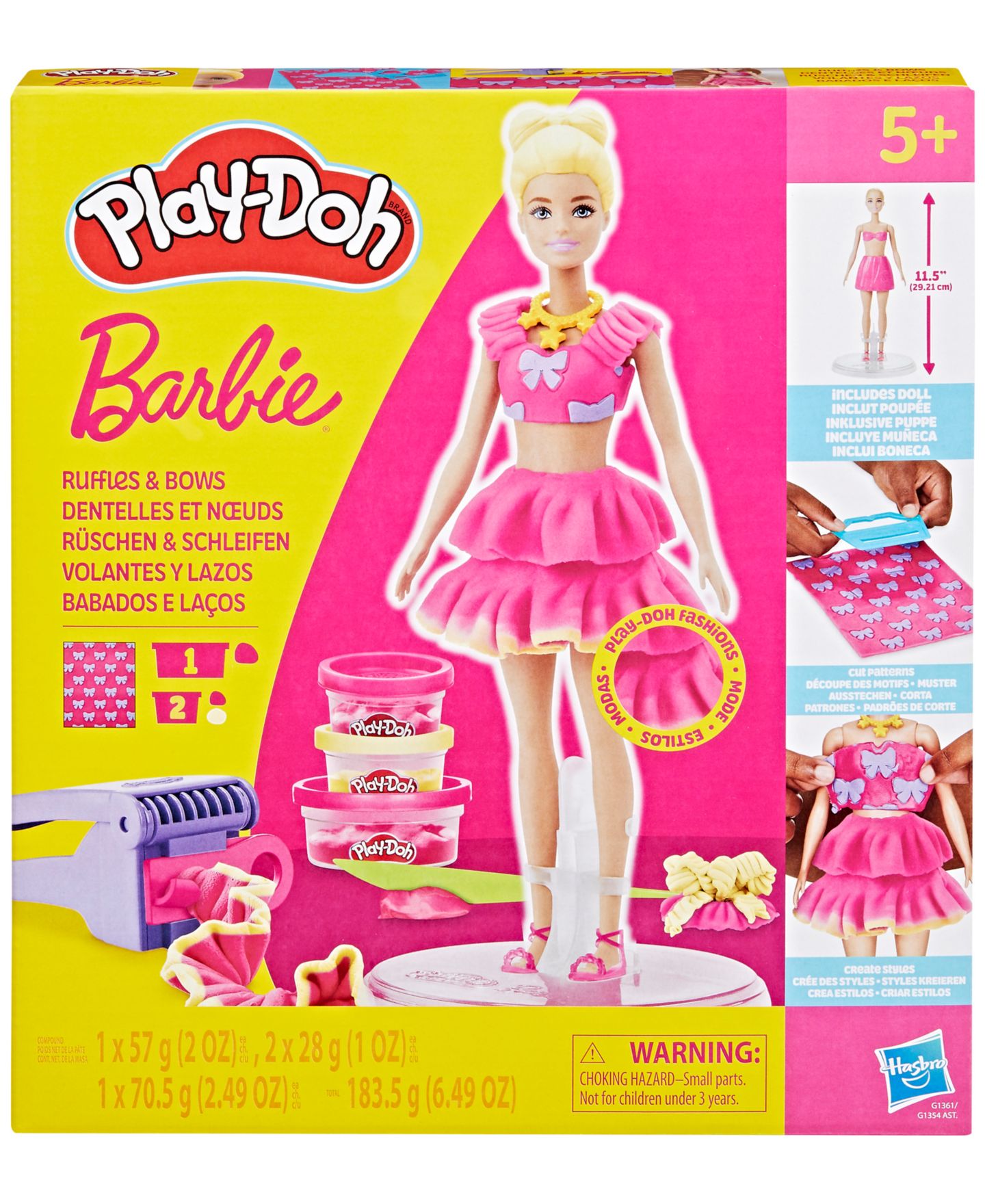 Детские фигурки Play-Doh Barbie Ruffles and Bows Set — фото 2