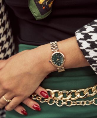 Women's Eco-Drive Classic Rainell Rose Gold-Tone Stainless Steel Bracelet Watch, 26mm